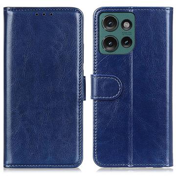 Motorola Edge 50 Neo Wallet Case with Magnetic Closure - Dark Blue