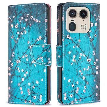 Motorola Edge 50 Ultra/Moto X50 Ultra Wonder Series Wallet Case - White Flowers