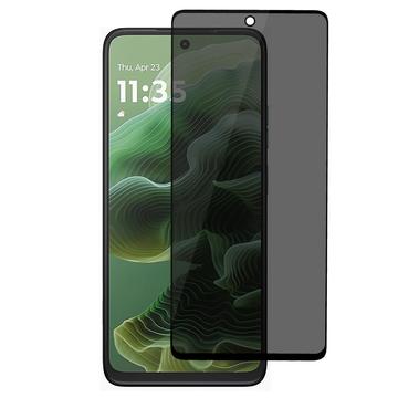 Motorola Moto G35 Full Cover Ochranné Tvrzené Sklo Privacy - Černý Okraj