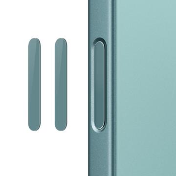 Northjo Camera Control Button Tempered Glass Protector for iPhone 16 Pro/16 Pro Max/16/16 Plus - 2 Pcs. - Teal