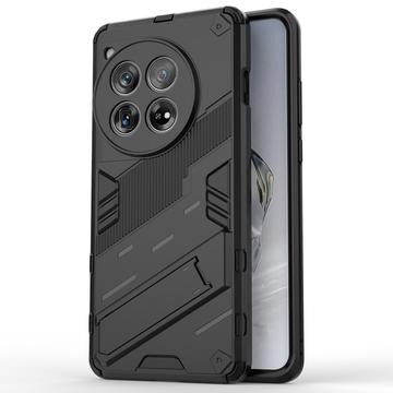 OnePlus 12 Armor Series Hybridní Pouzdro se Stojánkem - Černé