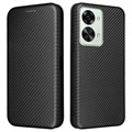 Samsung Galaxy M53 Flip Case - uhlíkové vlákno - černá