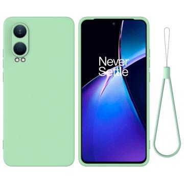 Tekuté silikonové pouzdro na OnePlus Nord CE4 Lite/Oppo K12x - Zelená