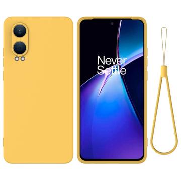 Tekuté silikonové pouzdro na OnePlus Nord CE4 Lite/Oppo K12x - Žlutá