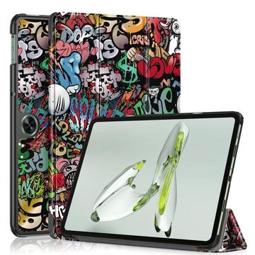 Pouzdro Smart Folio pro OnePlus Pad Go/Oppo Pad Air2 řady Tri-Fold – Graffiti