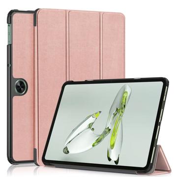 Pouzdro Smart Folio pro OnePlus Pad Go/Oppo Pad Air2 řady Tri-Fold – Růžové zlato