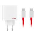 OnePlus SuperVOOC 80W Dual Ports GaN Power Adapter 5461100597 - White