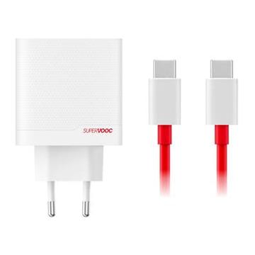 OnePlus SuperVOOC 80W Dual Ports GaN Power Adapter 5461100597 - White