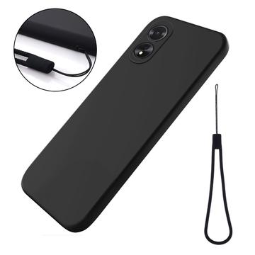 Oppo A18/A38 Liquid Silicone Case with Hand Strap