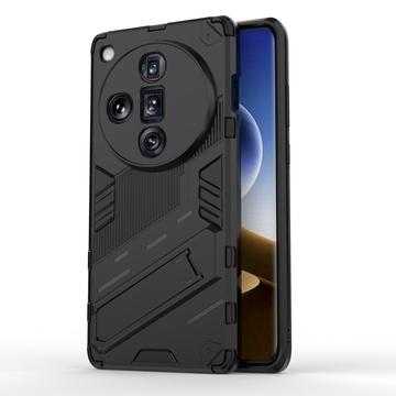 Oppo Find X7 Ultra Armor Series Hybridní Pouzdro se Stojánkem - Černé