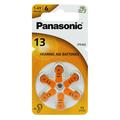 Panasonic 13/PR48 Hearing Aid Batteries - 6 Pcs.