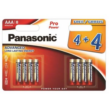 Panasonic Pro Power LR03/AAA Alkaline Batteries - 8 Pcs.