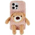 3D Plush Doll iPhone 14 Pro TPU Pouzdro