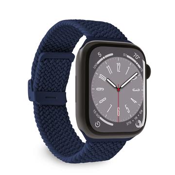 Apple Watch Series Ultra 2/Ultra/10/9/8/SE (2022)/7/SE/6/5/4/3/2/1 Puro Loop popruh - 49mm/46mm/45mm/44mm/42mm - Tmavě modrá