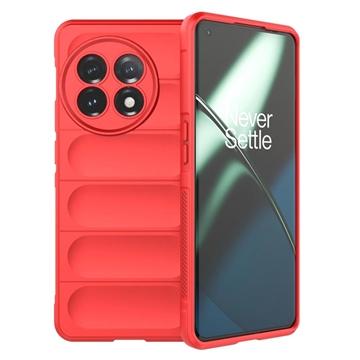 Rugged Řady OnePlus 11 TPU Pouzdro - Červené