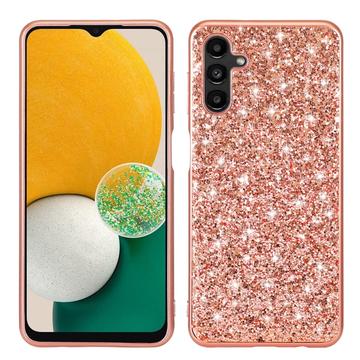 Hybridní Pouzdro Samsung Galaxy A15 Glitter Series - Růžové zlato