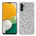 Hybridní Pouzdro Samsung Galaxy A15 Glitter Series - Stříbrný