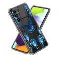 Samsung Galaxy A15 Stylové Pouzdro Ultra-Slim TPU - Motýl a Květiny