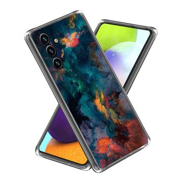 Samsung Galaxy A15 Stylové Pouzdro Ultra-Slim TPU - Barevné Mraky