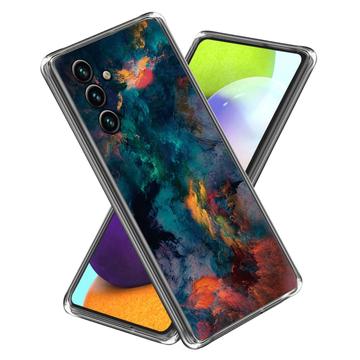 Samsung Galaxy A25 Stylové Pouzdro Ultra-Slim TPU - Barevné Mraky