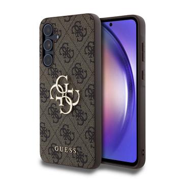 Samsung Galaxy A55 Guess 4G Big Metal Logo Hybrid Case - Brown