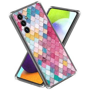 Samsung Galaxy A55 Stylové Pouzdro Ultra-Slim TPU - Duhový Kosočtverec