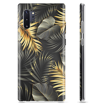 Pouzdro TPU Samsung Galaxie Note10+ - Zlaté listy