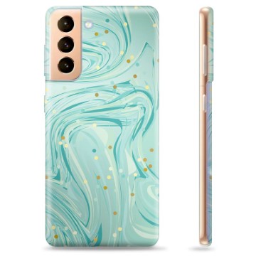 Pouzdro TPU Samsung Galaxie S21+ 5G - Zelená máta