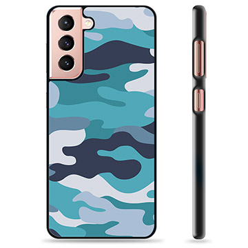 Ochranný kryt Samsung Galaxie S21 5G - Blue Camouflage