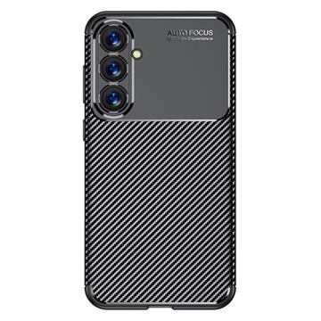 Samsung Galaxy S23 FE Beetle Uhlíkové Vlákno TPU Pouzdro - Černé