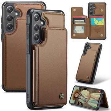 Samsung Galaxy S24 FE Caseme C22 Case RFID Card Wallet - Brown