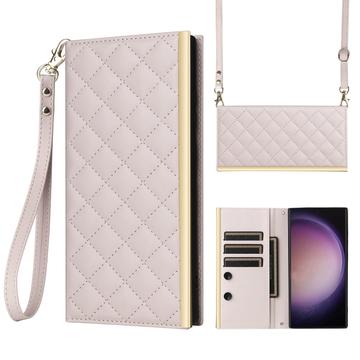 Samsung Galaxy S24 Ultra Luxury Quilted Wallet Case