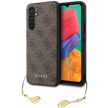 Samsung Galaxy S24+ Guess 4G Charms Collection Hybridní Pouzdro - Hnědý