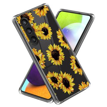 Samsung Galaxy S24+ Stylové Pouzdro Ultra-Slim TPU - Slunečnice