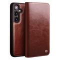 Samsung Galaxy S25 Qialino Classic Wallet Leather Case