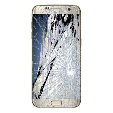 Samsung Galaxy S7 Edge LCD a oprava dotykové obrazovky (GH97-18533C) - Zlato