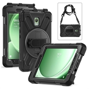 Samsung Galaxy Tab Active 3/Tab Active5 Heavy Duty 360 Pouzdro s Poutkem na Ruku - Černé