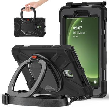 Samsung Galaxy Tab Active5 Heavy Duty 360 Pouzdro s Poutkem na Ruku - Černé