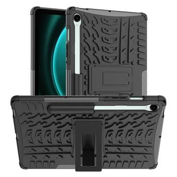 Samsung Galaxy Tab S9 FE Anti-Slip Hybrid pouzdro s Kick Stand - černá