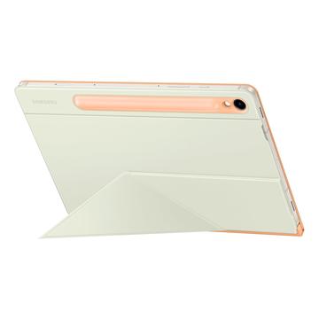 Kryt Smart Book Cover pro Samsung Galaxy Tab S9/S9 FE EF-BX710POEGWW - Bílá / oranžová