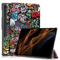 Pouzdro Smart Folio pro Samsung Galaxy Tab S9 Ultra řady Tri-Fold – Graffiti