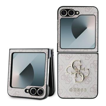 Samsung Galaxy Z Flip6 Guess 4G Big Metal Logo Hybrid Case - Pink