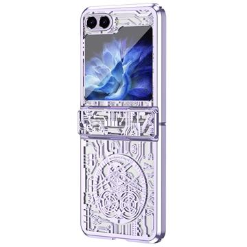 Samsung Galaxy Z Flip6 Mechanical Legend Electroplated Plastic Case - Blue