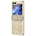 Samsung Galaxy Z Flip6 Mechanical Legend Electroplated Plastic Case - Gold