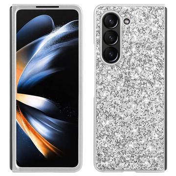 Hybridní Pouzdro Samsung Galaxy Z Fold6 Glitter Series - Stříbrný