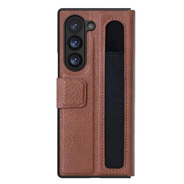 Pouzdro Samsung Galaxy Z Fold6 Nillkin Aoge Coated Case – Hnědý