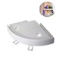 Screw-Free Plastic Corner Shelf for Bathroom - 23cm