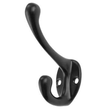 Small Antique Hat Hooks in Metal - 5 Pcs. - Black