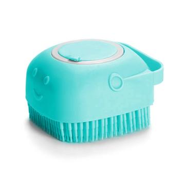 Soft Dog/Cat Bath Brush with Shampoo Dispenser