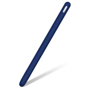 Protiskluzové Apple Pencil (2. Generace) Silikonový Pouzdro - Tmavě Modrý